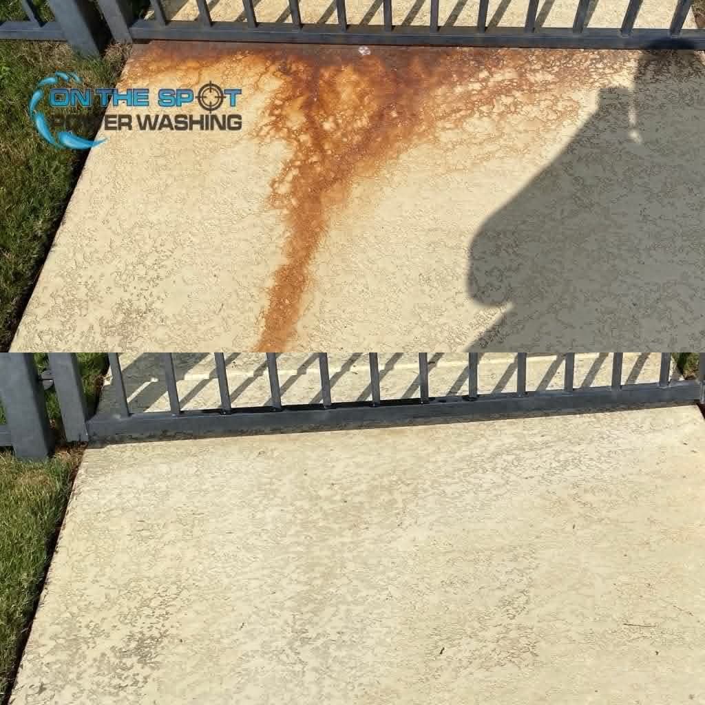 Rust stain removal — On The Spot Power Washing