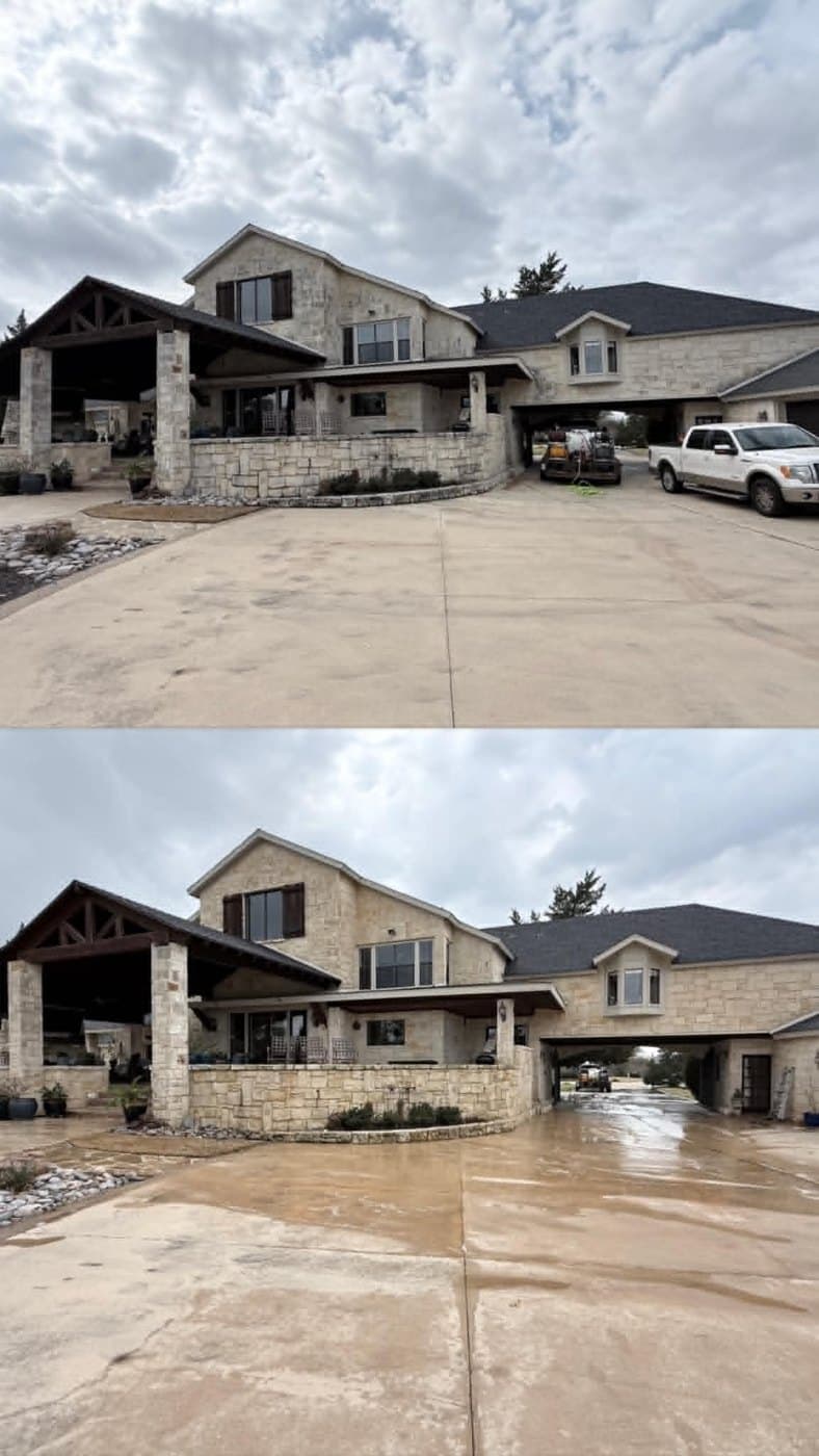 Home & driveway — On The Spot Power Washing