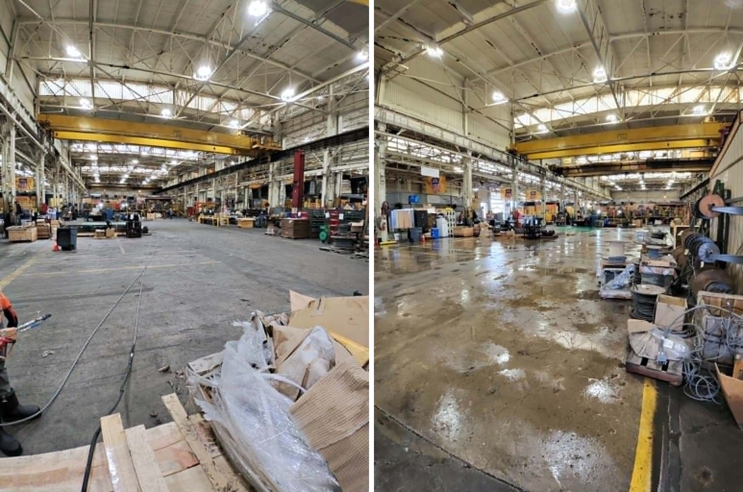 Warehouse floor — On The Spot Power Washing